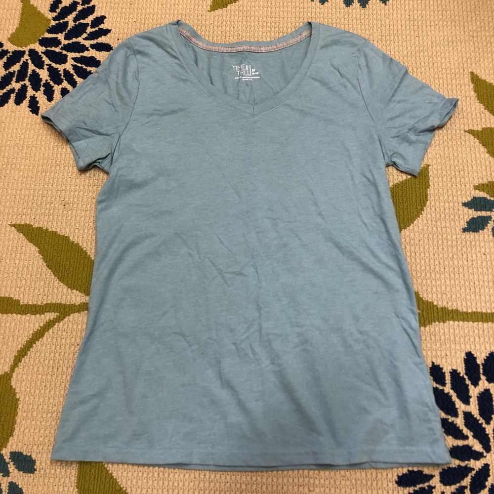 Light blue short sleeve t-shirt